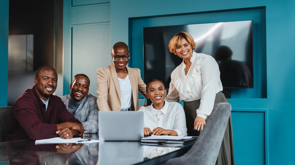 Group,Of,Professional,Colleagues,Engaging,In,A,Collaborative,Business,Meeting